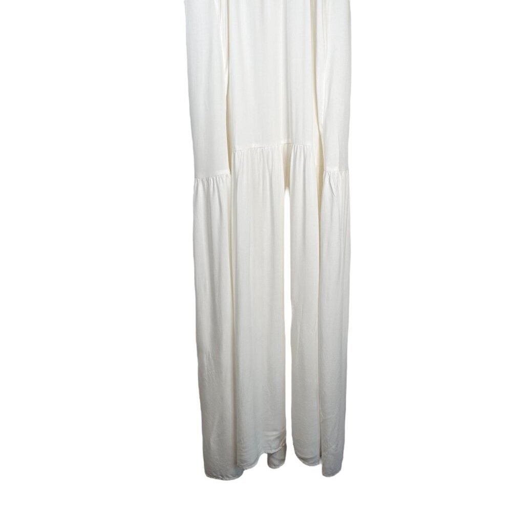 L*Space Medium Maxi Dress Bow White Beach Wedding Summer - Picture 6 of 9